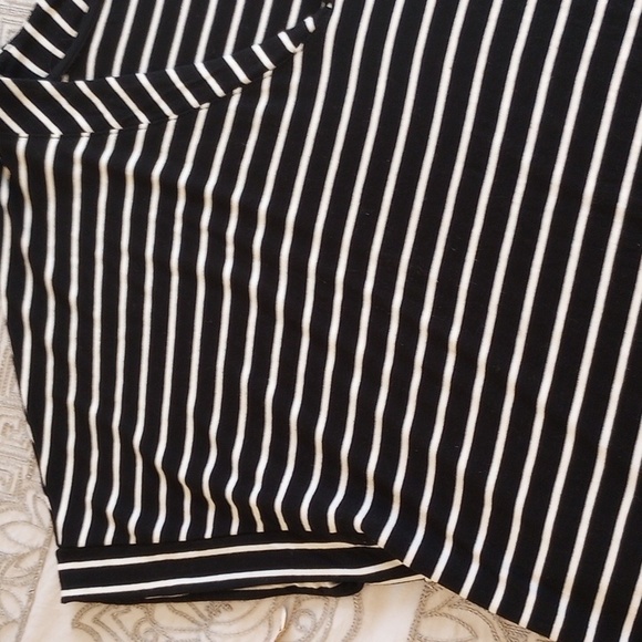 Chico's Black/White Striped Top/2 Tops For $30 - Picture 5 of 7
